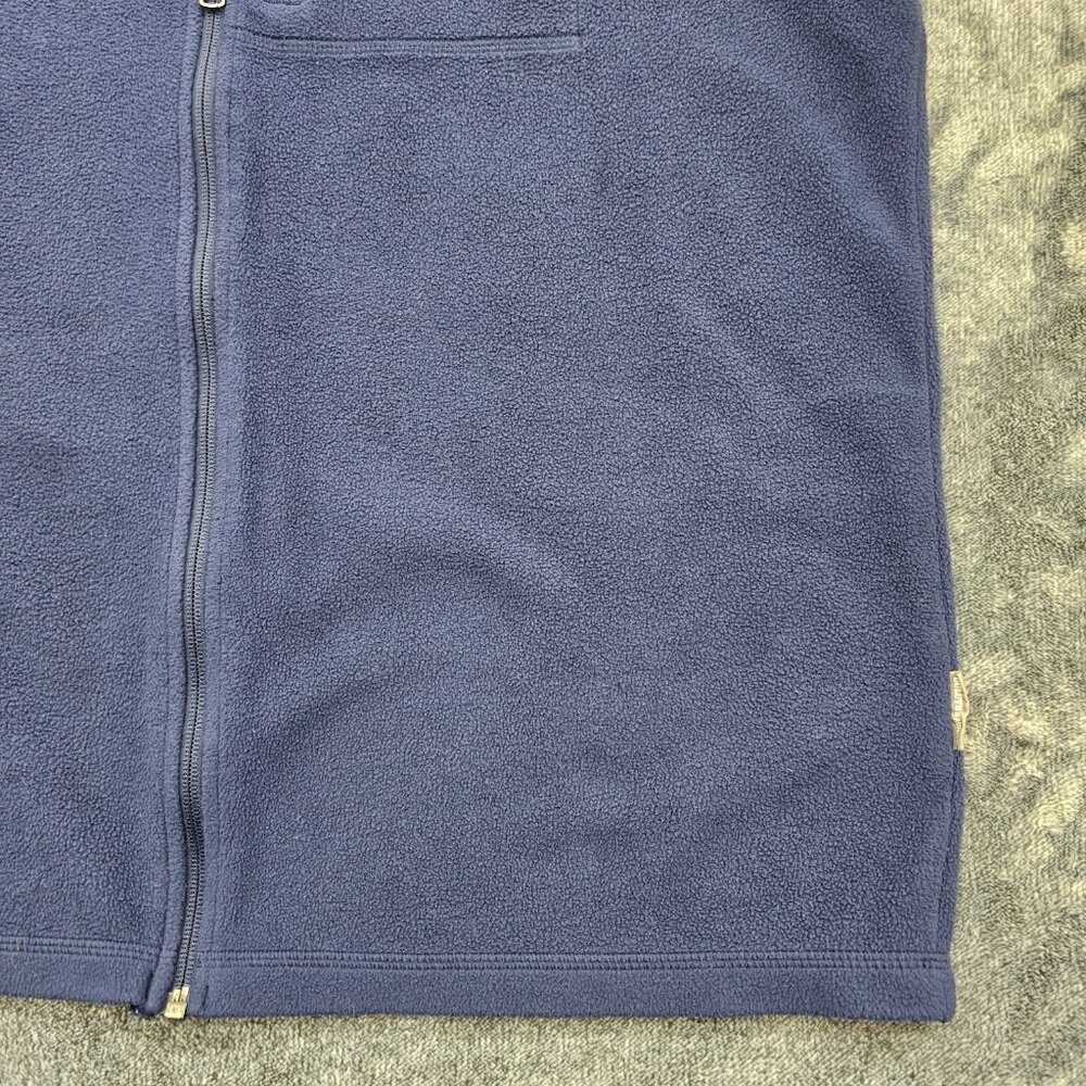 Duluth Trading co fleece vest mens size large navy blue full zip 88320 soft - Picture 3 of 9